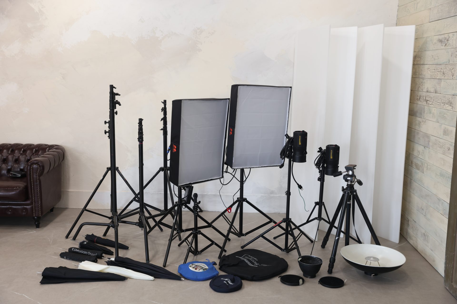 ❤自宅が撮影スタジオに早替わり❣テレビロケにも使われる実力派♪❤撮影照明キット2×ライトスタンド